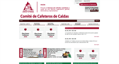 Desktop Screenshot of caldas.federaciondecafeteros.org
