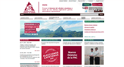 Desktop Screenshot of federaciondecafeteros.org